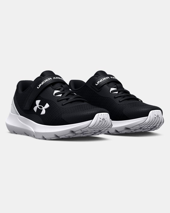 Boys' Pre-School UA Surge 3 AC Running Shoes, Black, pdpMainDesktop image number 3